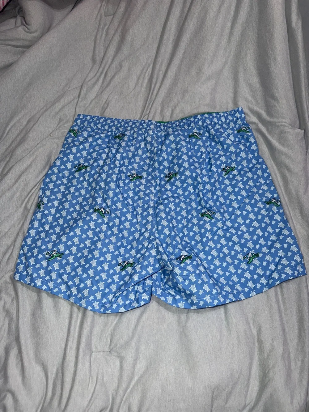Warren Webber Beachwear Light Blue Printed Women’s Drawstring Shorts